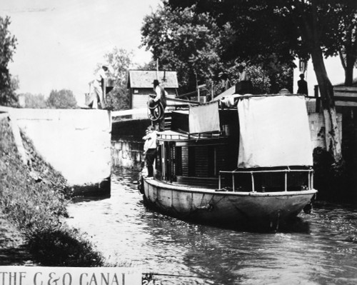 Chesapeake And Ohio Canal. /Nlock On The Chesapeake And Ohio Canal Near Washington, D.C. Photograph By Herbert E. French, C1912. Poster Print by Granger Collection - Item # VARGRC0092505