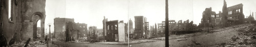 San Francisco Earthquake. /Npanoramic View Of The Ruins From Bush Street, Near Stockton, Following The Earthquake Of 18 April 1906. Poster Print by Granger Collection - Item # VARGRC0119604