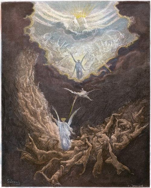 Dor_: Last Judgment. /Nthe Last Judgment (Revelation 20:12). Wood Engraving, 19Th Century, After Gustave Dor_. Poster Print by Granger Collection - Item # VARGRC0104331