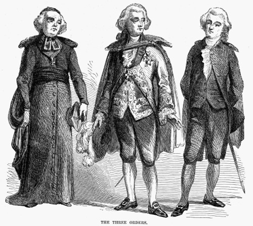 French Society: Orders. /Nthe Orders Of The Clergy, Nobility, And Middle Class In 18Th Century Pre-Revolutionary France. Wood Engraving, American, 19Th Century. Poster Print by Granger Collection - Item # VARGRC0043445