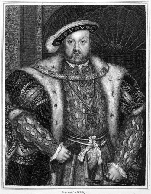 Henry Viii (1491-1547). /Nking Of England, 1509-1547. Steel Engraving, English, 1836. Poster Print by Granger Collection - Item # VARGRC0034286