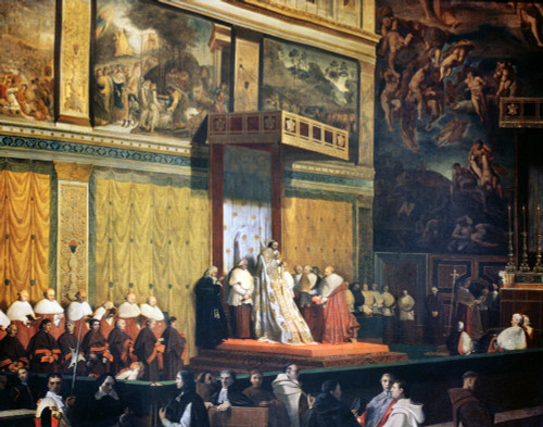 Pope Pius Vii (1742-1823). /Npope, 1800-1823. In The Sistine Chapel. Oil On Canvas, 1810, By J.A.D. Ingres. Poster Print by Granger Collection - Item # VARGRC0057336
