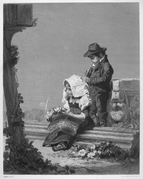 Children'S Offering. /Nsteel Engraving, English, 19Th Century, After A Painting By Nicolas Edouard Gab_ (1814-1865). Poster Print by Granger Collection - Item # VARGRC0093712 Children'S Offering. /Nsteel Engraving, English, 19Th Century, After A Painting By Nicolas Edouard Gab_ (1814-1865). Poster Print by Granger Collection - Item # VARGRC0093712