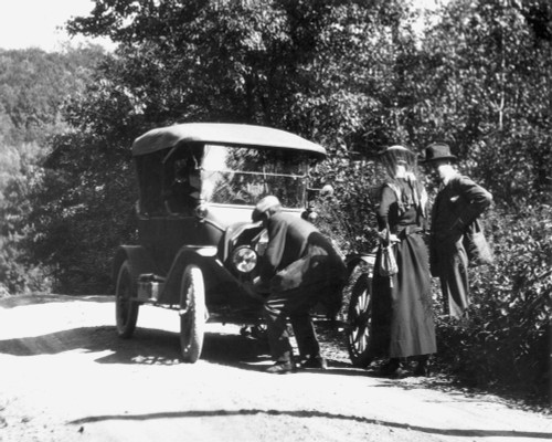 Model T Ford, 1919. /Ncranking The Model T. Poster Print by Granger Collection - Item # VARGRC0012454