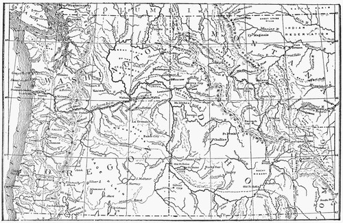 Map Of Orgeon, 1844. Poster Print by Granger Collection