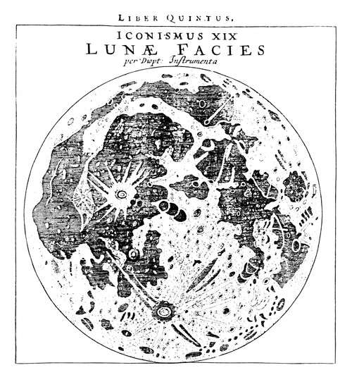 Johannes Kepler (1571-1630). /Ngerman Astronomer. An Illustration Of The Moon From Book 5, Page 176 Of Kepler'S Dioptrice, 1611. Poster Print by Granger Collection - Item # VARGRC0044343