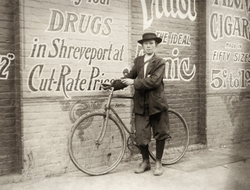Delivery Boy, 1913. /Na Thirteen-Year-Old Delivery Boy For Shreveport, Louisiana Drug Company In Shreveport, Louisiana. Photograph By Lewis Hine, November 1913. Poster Print by Granger Collection - Item # VARGRC0131601