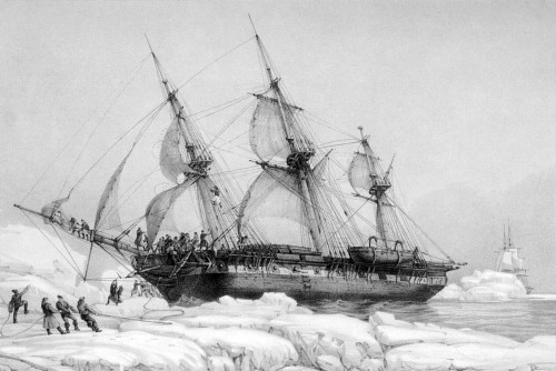 D'Urville's Ship Stuck in Antarctic Ice, 1838 Poster Print by Science Source - Item # VARSCIBX1002
