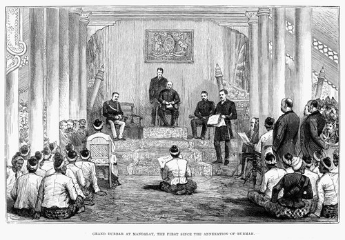 Burma: Durbar, 1886. /Nthe First Grand Durbar At Mandalay Since The British Annexations Of 1886. Wood Engraving, English, 1886. Poster Print by Granger Collection - Item # VARGRC0002481