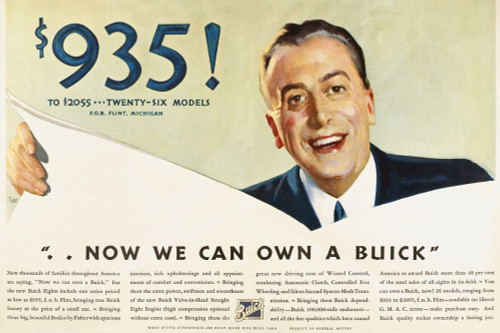 Ads: Buick, 1932. /Nadvertisement For An American Magazine For Buick Motorcars. Lithograph, 1932. Poster Print by Granger Collection - Item # VARGRC0098973