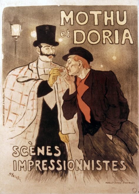 French Theater Poster. /Nmothu & Doria. Lithograph, 1893, By Theophile Alexandre Steinlen. Poster Print by Granger Collection - Item # VARGRC0030978