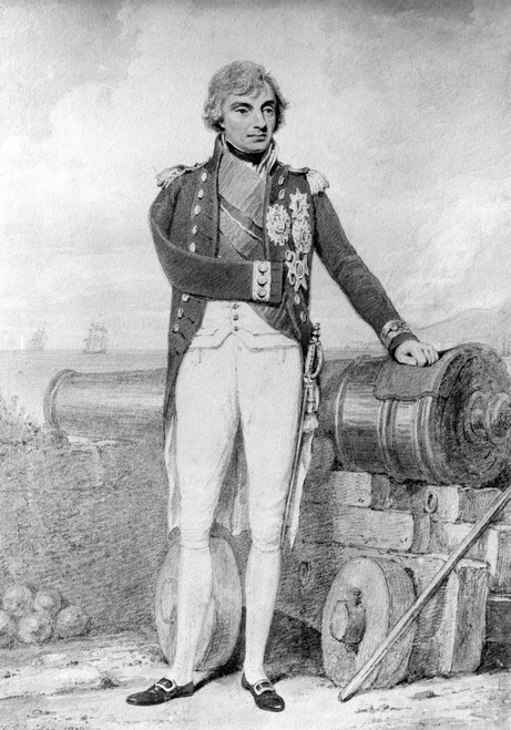 Horatio Nelson (1758-1805). /Nviscount Nelson. English Naval Officer. Watercolor By Henry Edridge, 1802. Poster Print by Granger Collection - Item # VARGRC0016847