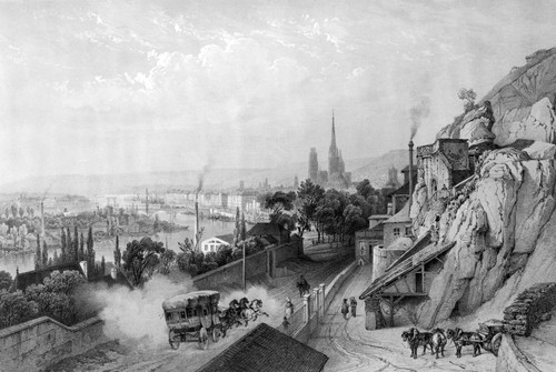 France: Rouen, 1842. /Ngeneral View Of The City Of Rouen On The Seine River In Normandy. Lithograph By Bichebois, 1842. Poster Print by Granger Collection - Item # VARGRC0117077