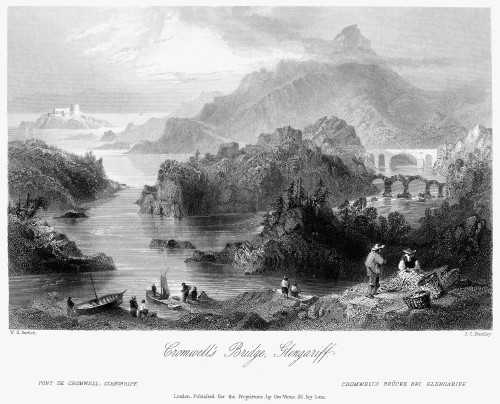 Ireland: Glengarriff. /Nview Of Cromwell'S Bridge At Glengarriff, County Cork, Ireland. Steel Engraving, English, C1840, After William Henry Bartlett. Poster Print by Granger Collection - Item # VARGRC0095275