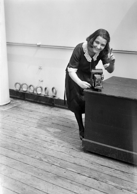 Photographer And Camera. /Na Girl Identified As Rubenstein Taking A Photograph. Photograph, C1910. Poster Print by Granger Collection - Item # VARGRC0122368