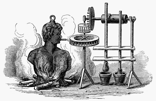 Branca: Steam Engine, 1629. /Ndesign For An Early Steam Engine, Designed By Giovanni Branca, 1629. Line Engraving, 19Th Century. Poster Print by Granger Collection - Item # VARGRC0098133