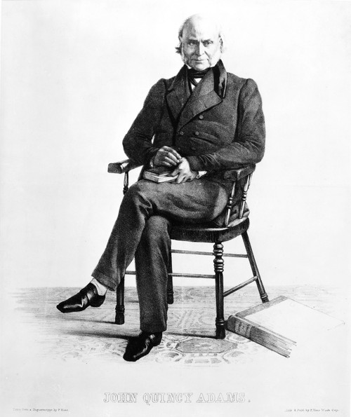 John Quincy Adams /N(1767-1848). Sixth President Of The United States. Contemporary Lithograph After A Daguerreotype By P. Haas. Poster Print by Granger Collection - Item # VARGRC0032964