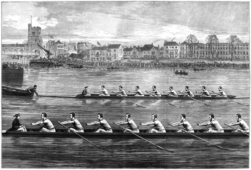 Boat Race, 1873. /N'The Oxford And Cambridge Boat Race - Ready To Start.' Poster Print by Granger Collection - Item # VARGRC0267284