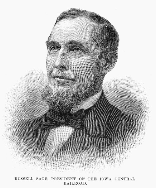 Russell Sage (1816-1906). /Namerican Financier. Wood Engraving, 1882. Poster Print by Granger Collection - Item # VARGRC0044717