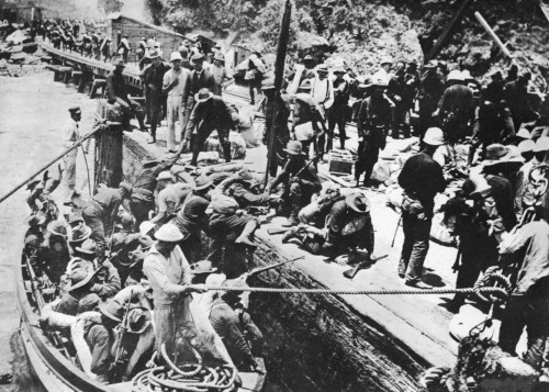 Cuba: Daiquiri, 1898. /Nu.S. Troops Disembarking At Daiquiri, Cuba, 22 June 1898, During The Spanish-American War. Poster Print by Granger Collection - Item # VARGRC0065383