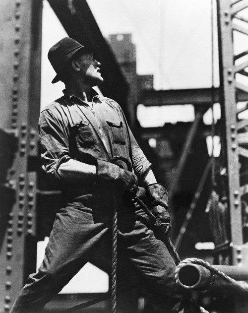 Empire State Building, 1931. /Na Construction Worker On The Empire State Building, New York City. Photograph By Lewis W. Hine, 1931. Poster Print by Granger Collection - Item # VARGRC0259017