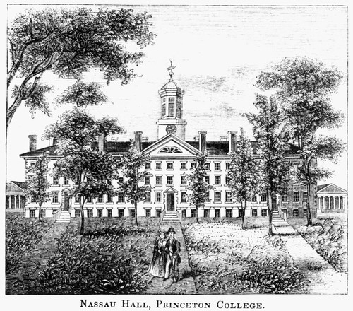 Princeton College, 1852. /Nnassau Hall At The College Of New Jersey At Priceton. Wood Engraving, American, 1852. Poster Print by Granger Collection - Item # VARGRC0124430