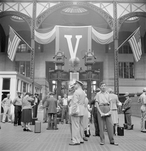 Nyc: Penn Station, 1942. /Npassengers Waiting For Their Train At Penn Station In New York City. Photograph By Marjory Collins, 1942. Poster Print by Granger Collection - Item # VARGRC0351585