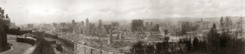 San Francisco Earthquake. /Npanoramic View Of The Ruins From Hopkins Institute, Following The Earthquake Of 18 April 1906. Poster Print by Granger Collection - Item # VARGRC0119605