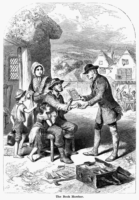 Bookseller, 19Th Century. /Nan Itinerant Bookseller. 19Th Century Wood Engraving. Poster Print by Granger Collection - Item # VARGRC0092128