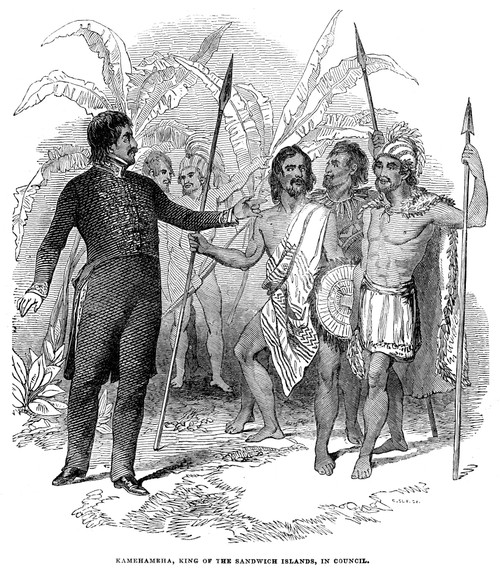 Kamehameha Iii (1813-1854). /Nking Of Hawaiian Islands, 1825-1854. 'Kamehameha, King Of The Sandwich Islands, In Council.' Wood Engraving, 1844. Poster Print by Granger Collection - Item # VARGRC0069236 Kamehameha Iii (1813-1854). /Nking Of Hawaiian Islands, 1825-1854. 'Kamehameha, King Of The Sandwich Islands, In Council.' Wood Engraving, 1844. Poster Print by Granger Collection - Item # VARGRC0069236