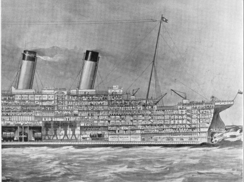 The Titanic, 1912. /Nthe Biggest Ship In The World, Shown In Section. From A Contemporary Newspaper, April 20, 1912. Poster Print by Granger Collection - Item # VARGRC0063730