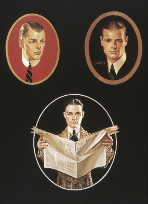 Arrow Shirt Collar Ad. /Namerican Advertisement By J.C. Leyendecker For Arrow Shirt Collars. Poster Print by Granger Collection - Item # VARGRC0042646