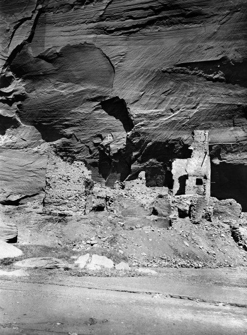 Navajo Ruins, C1907. /Nruins Of Navajo Dwellings Identified As The Antelope Ruins, With Prehistoric Drawings On The Rock Wall. Photograph By Edward Curtis, C1904. Poster Print by Granger Collection - Item # VARGRC0116630