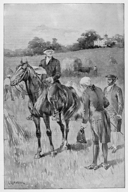 George Washington /N(1732-1799). First President Of The United States. 'I Am Ready For Any Service That I Can Give My Country.' Lithograph, 19Th Century, After The Drawing By Charles Kendrick. Poster Print by Granger Collection - Item # VARGRC0089748