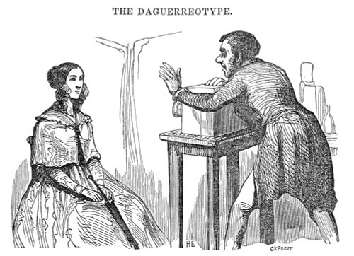 Daguerreotype: 1843. /Nan Early Photographer Taking A Daguerreotype. Wood Engraving, 1843. Poster Print by Granger Collection - Item # VARGRC0006178