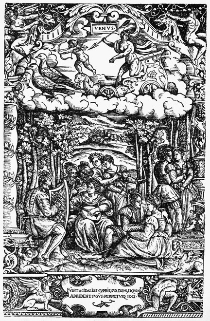 Children Of Planet Venus. /Nallegoric Representation Of The Life Of The Children Of The Planet Venus. Line Engraving, 1533, By Gabriele Giolita De Ferrari. Poster Print by Granger Collection - Item # VARGRC0075685