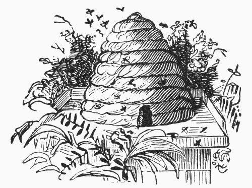 Beehive. /Nsymbol Of Industry. Line Engraving. Poster Print by Granger Collection - Item # VARGRC0100731