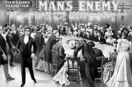 Poster: Gambling, C1900. /Namerican Lithograph Poster For The Play, 'Man'S Enemy,' C1900. Poster Print by Granger Collection - Item # VARGRC0130102