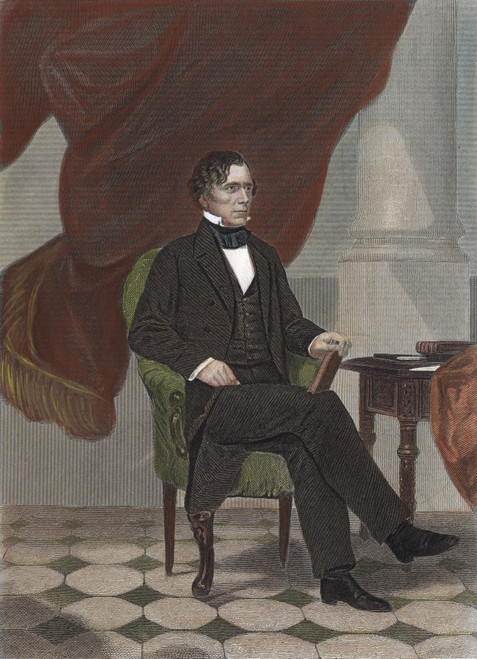 Franklin Pierce /N(1804-1869). 14Th President Of The United States. Engraving, 1864. Poster Print by Granger Collection - Item # VARGRC0008046