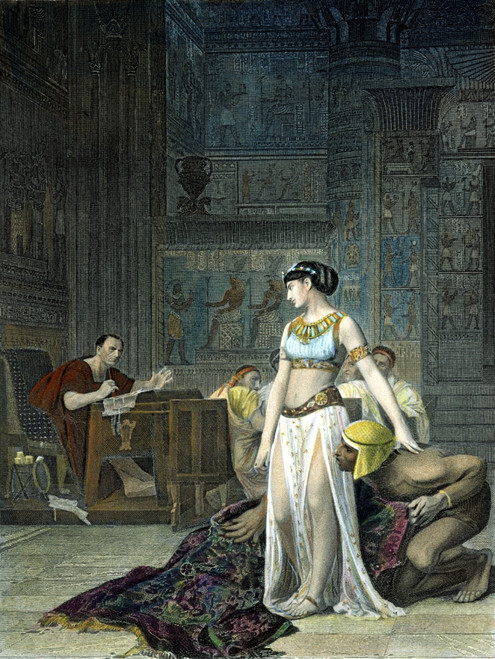 Cleopatra Vii (69-30 B.C.). /Nlast Macedonian Queen Of Egypt. Cleopatra Before Julius Caesar (100-44 B.C.). Steel Engraving, 19Th Century, After The Painting By Jean Leon Gerome. Poster Print by Granger Collection - Item # VARGRC0008211 Cleopatra Vii (69-30 B.C.). /Nlast Macedonian Queen Of Egypt. Cleopatra Before Julius Caesar (100-44 B.C.). Steel Engraving, 19Th Century, After The Painting By Jean Leon Gerome. Poster Print by Granger Collection - Item # VARGRC0008211