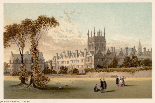Oxford: Merton College. /Nlithograph, C1885. Poster Print by Granger Collection - Item # VARGRC0074028