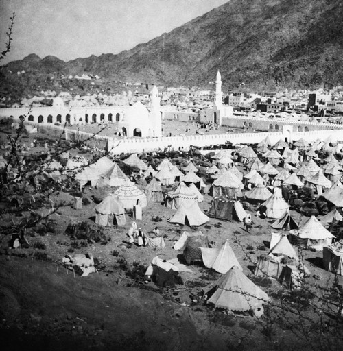Mecca: Pilgrims, C1910. /Na City Of Tents Outside Of The Ka'Ba At Mecca, Saudi Arabia. Photograph, C1910. Poster Print by Granger Collection - Item # VARGRC0116713