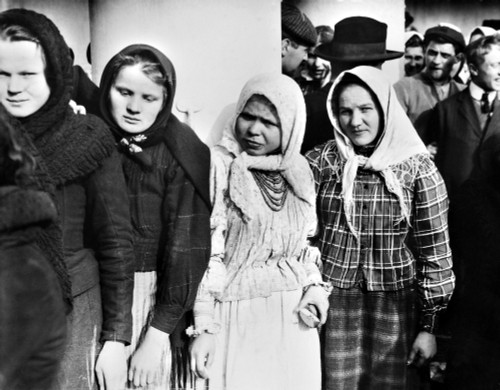 Immigrants To America, 1917. /Ngroup Of European Immigrants To The United States, On Board A Ship Or Ferry. Photograph, 1915. Poster Print by Granger Collection - Item # VARGRC0117584