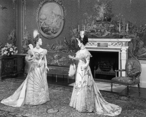 Women'S Fashion, C1890. /Nfrench Ball Gowns Made By Worth Of Paris, C1887 (Left), And By Doucet Of Paris, C1898-1900. Poster Print by Granger Collection - Item # VARGRC0125940