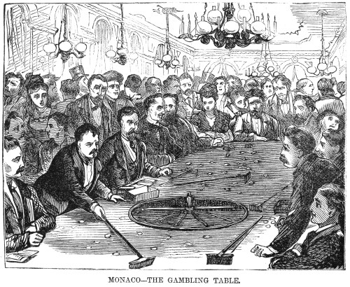 Monte Carlo: Gambling, 1874. /Nwood Engraving, 1874. Poster Print by Granger Collection