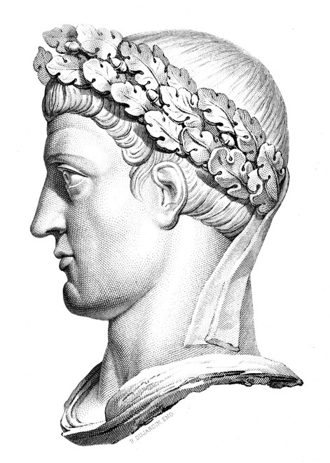 Constantine I (D. 337). /Nconstantine The Great. Roman Emperor, 306-337. Steel Engraving, 19Th Century. Poster Print by Granger Collection - Item # VARGRC0017107