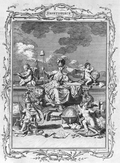 Allegories: Britannia /Nsurrounded By Geographical And Nautical Artifacts: Copper Engraving, 18Th Century. Poster Print by Granger Collection - Item # VARGRC0065044