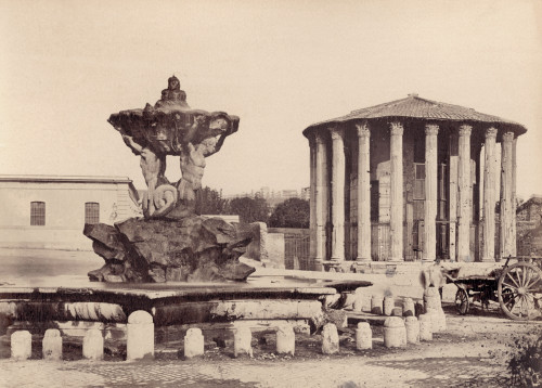 Rome: Vestal Temple. /Nruins Of The Vestal Temple (Tempio Di Vesta) In Rome, Italy, Built On The 3Rd Century. Photograph, 1890S. Poster Print by Granger Collection - Item # VARGRC0072004