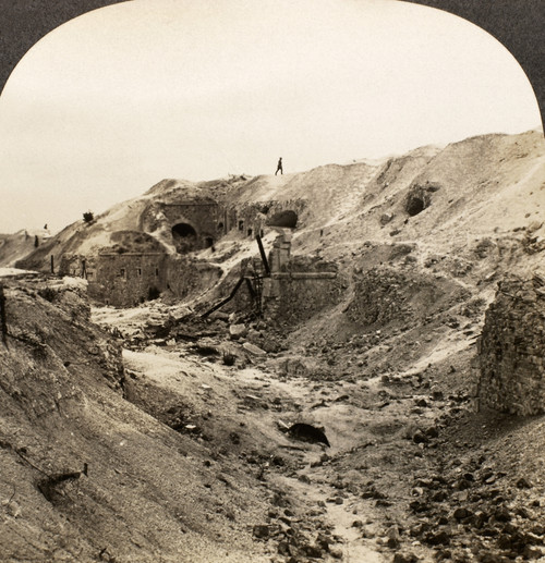 World War I: France. /Nstereograph View Of Fort De La Malmaison, Chemin Des Dames, France, 1914-1918. Poster Print by Granger Collection - Item # VARGRC0079599