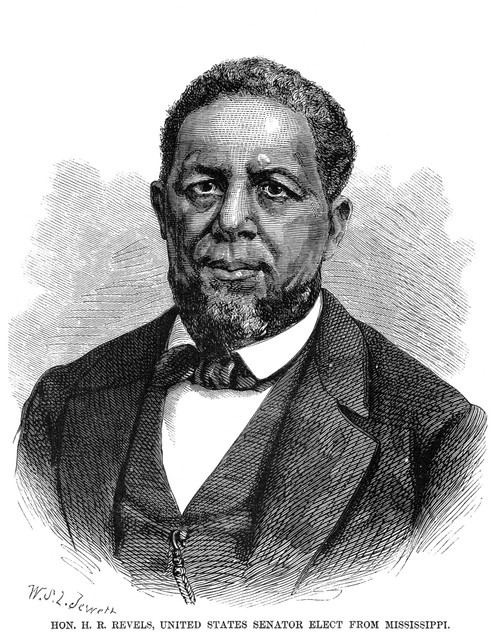 Hiram Rhoades Revels /N(1822-1901). American Politician. Wood Engraving, American, 1870. Poster Print by Granger Collection - Item # VARGRC0014992